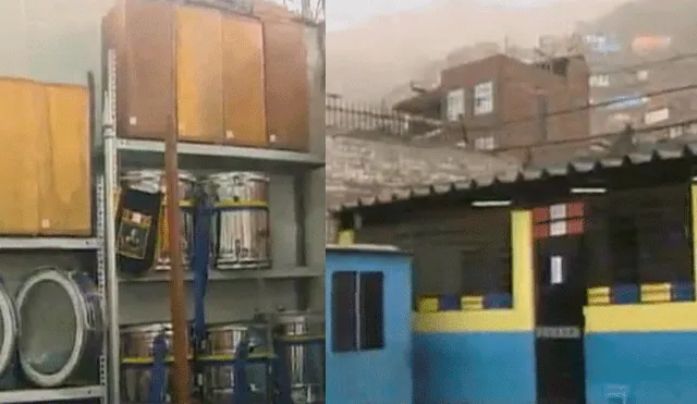 El Agustino: ingresan por el techo de colegio y roban instrumentos musicales [VIDEO]