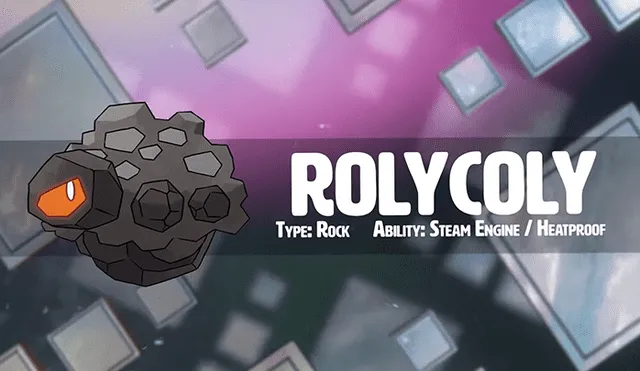 Rolycoly es el pokémon de tipo roca de la octava generación