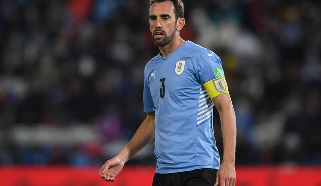 Diego Godín es el capitán y caudillo de Uruguay. Foto: AFP