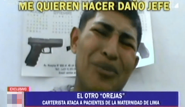 El llanto del 'Orejas', delincuente juvenil capturado en Barrios Altos [VIDEO]