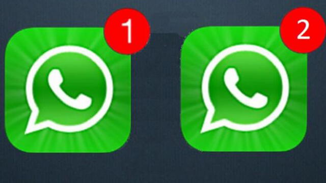 Dos cuentas diferentes de WhatsApp en un mismo móvil.