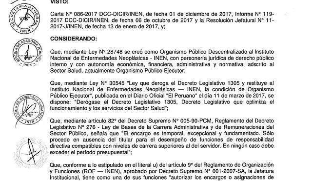 Perú dice a Corte IDH que médico Postigo laboraba por Barbadillo, pero era de INEN