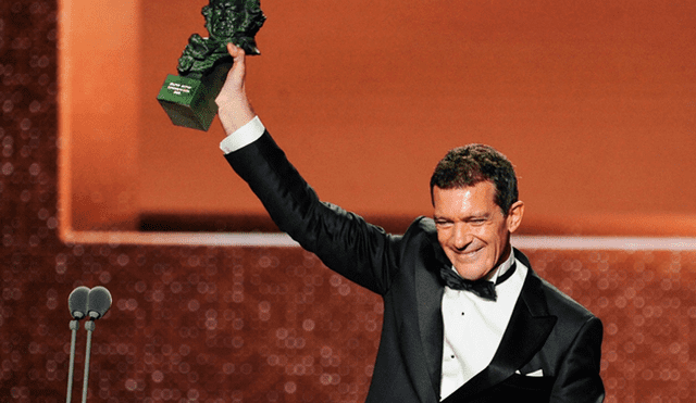 Antonio Banderas recibe el Premio Goya en 2019. (Foto: La Academia)