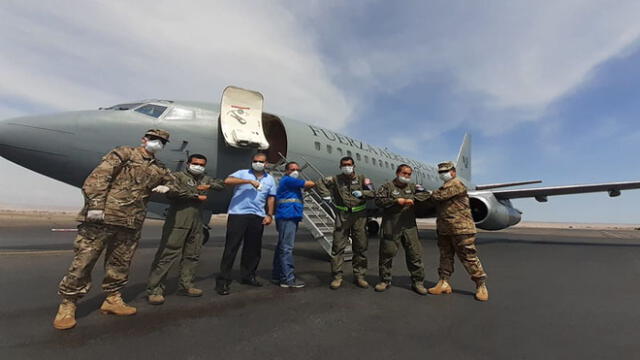 Red asistencial de Tacna recibiendo los implementos. Foto: Difusión.