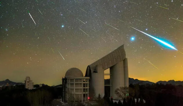 La lluvia de estrellas Gemínidas es la más abundante de cada año. Foto: Royal Museums Greenwich