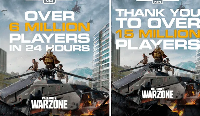 En pocas semanas, el crecimiento de Call of Duty Warzone ha sido destacado.