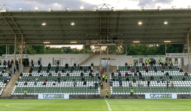 Hungría permite el ingreso de público a los estadio de fútbol. Foto: Twitter