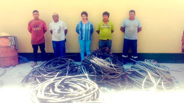 Piura: intervienen a integrantes de presunta banda “Los roba cables de Talara Alta”