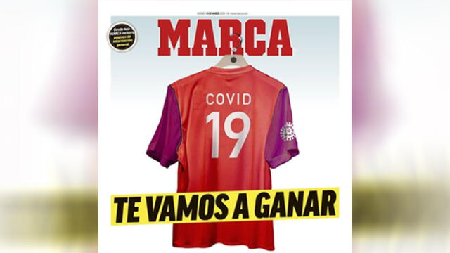 Diario español dedica una portada contra el coronavirus: “Te vamos a ganar”