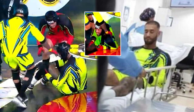 Jota Benz se habría dislocado la rodilla en “Esto es guerra”. Foto: capturas América TV / Instarándula