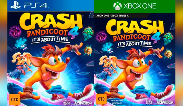 Nuevo videojuego se llamaría Crash Bandicoot 4: It's About Time y llegaría en poco tiempo para PS4. Imagen: Gematsu.