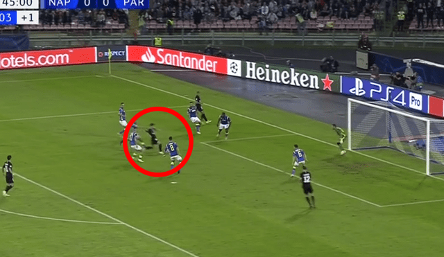 PSG vs Nápoli: 'magia' de Mbappé', definición de Bernat para el 1-0 [VIDEO]