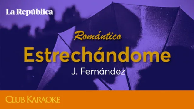 Estrechándome, canción de J. Fernández