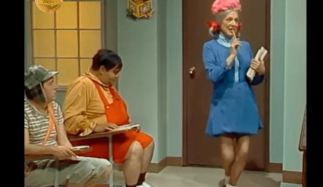 YouTube viral: difunden capítulo en que 'Chespirito' vistió a la 'Bruja del 71' con un sexy traje para 'Don Ramón'