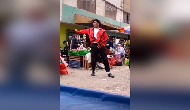 Desliza las imágenes para ver la increíble coreografía que hizo esta artista callejero de Thriller de Michael Jackson. Foto: captura de TikTok/eladioyou