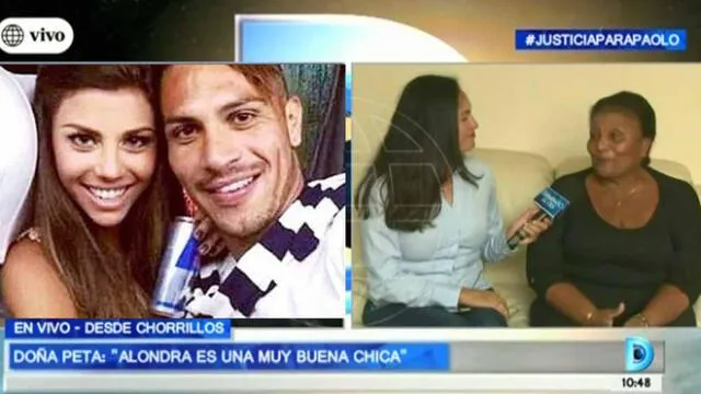 ¿Doña Peta confirmó la relación entre Paolo Guerrero y Alondra García Miró? [VIDEO]