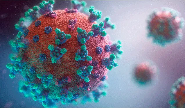 Representación 3D del coronavirus COVID-19. Crédito: Fusion Animation.