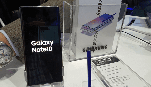 El Samsung Galaxy Note 10 tiene una pantalla de 6.3 pulgadas con resolución FullHD+. Foto: Juan José López.