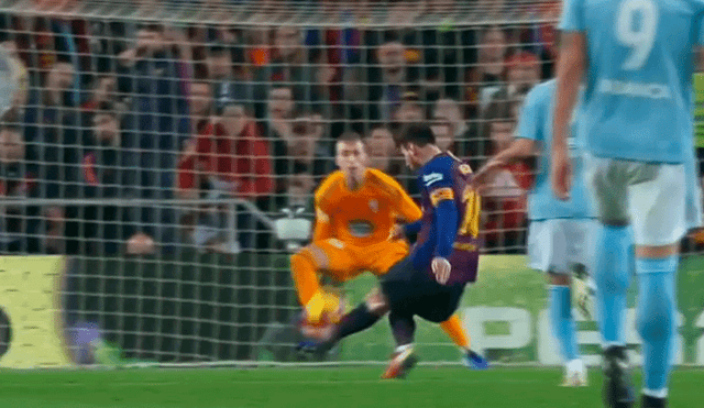 Barcelona vs Celta: dejaron solo a Lionel Messi y este no perdonó [VIDEO]