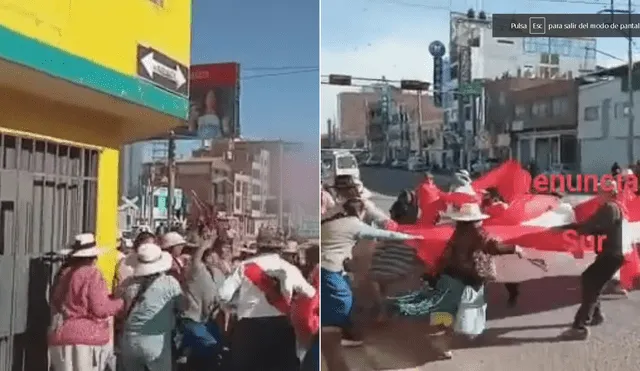 Enfrentamientos registrados en Juliaca. Foto: Captura de video/Denuncias Sur