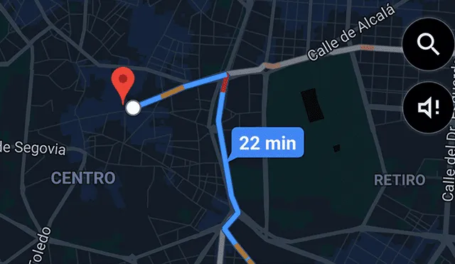 Así podrás activar el tema oscuro en Google Maps.