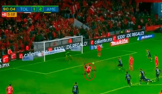 América vs Toluca: el golazo de Alexis Vega al último minuto para el 2-2 [VIDEO]