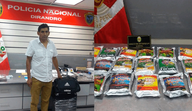 Callao: detienen a sujeto con droga en aeropuerto Jorge Chávez