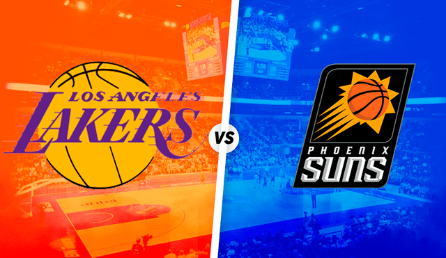 Los Angeles Lakers enfrentan a los Phoenix Suns por la NBA.