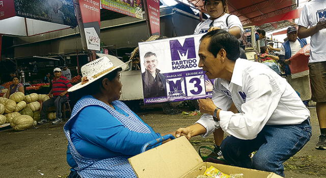 Serruto en busca de votos.