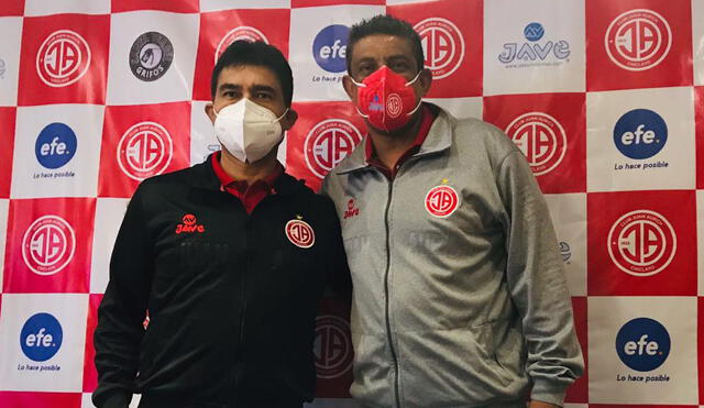 José Carlos Isla presentó a Pepe Soto como entrenador. Foto: Club Juan Aurich