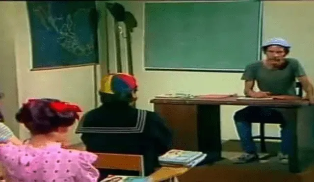 'Don Ramón' se convierte en profesor en El chavo del ocho.