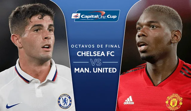 Chelsea y Manchester United se enfrentan por la Capital One Cup.
S