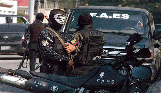 La temible FAES actúa desde hace varios años y cada cierto tiempo es respaldada públicamente por Nicolás Maduro. Foto: difusión