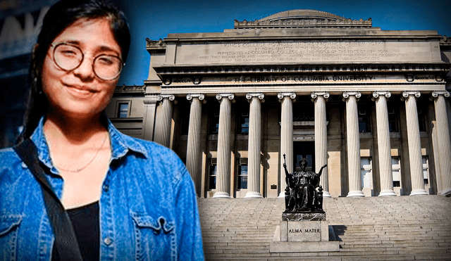 Daniela Perleche tiene 28 años y es una destacada estudiante de maestría de la Universidad de Columbia, en Estados Unidos. Foto: composición LR/AFP/El Peruano