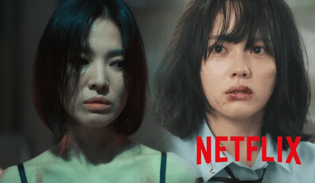 "La gloria", nuevo drama de Song Hye Kyo, se estrenó en Netflix el 30 de diciembre del 2022. Foto: composición LR/Netflix