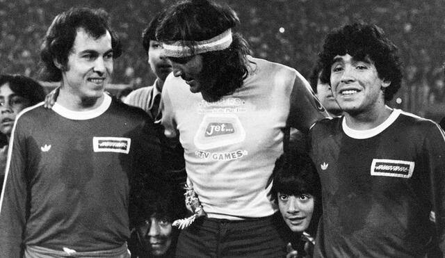 Diego Maradona le dedicó emotivas palabras a su excompañero de selección, Gatti. Foto: Archivo