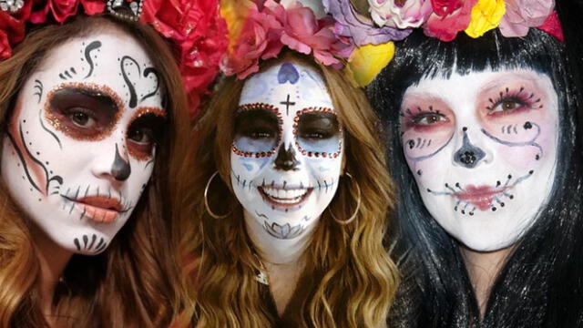 Famosas mexicanas se convierten en catrinas con excéntrico maquillaje [FOTOS]