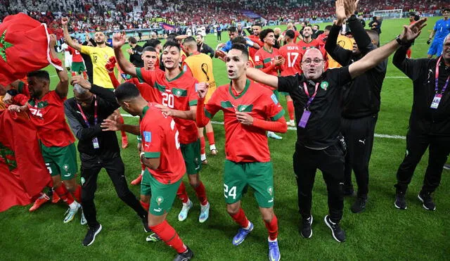 Marruecos ganó su pase a la siguiente ronda con el tanto de Youssef En-Nesyri. Foto: AFP