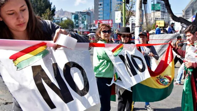 Protestas en Bolivia. Foto: AFP