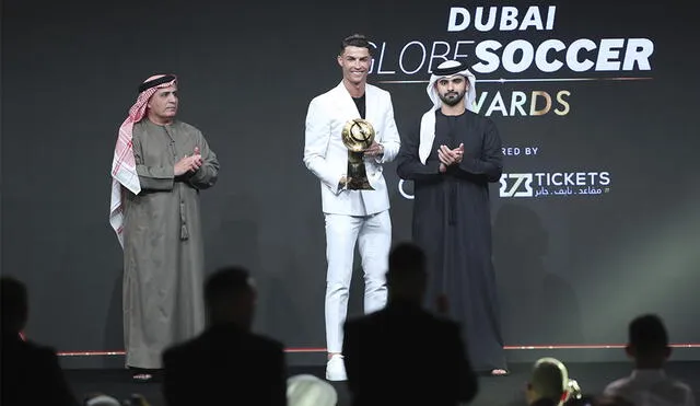 Cristiano Ronaldo es el mejor jugador del 2019 en los Premios Globe Soccer. Foto: AFP