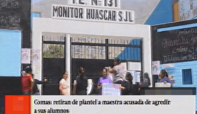 San Juan de Lurigancho: profesora es acusada de agredir a sus alumnos [VIDEO]