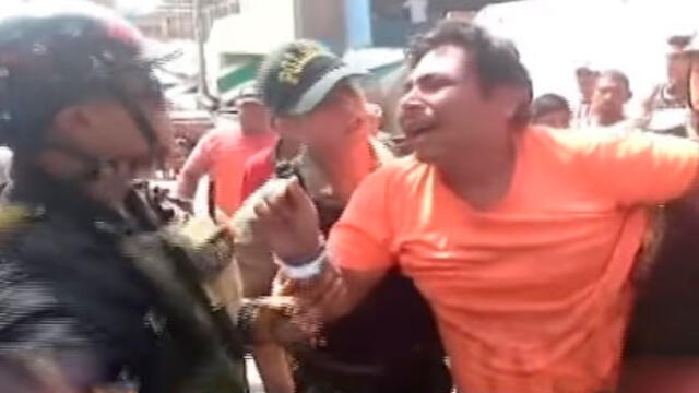 Ladrón llora para no ser llevado a comisaría en Tumbes [VIDEO]