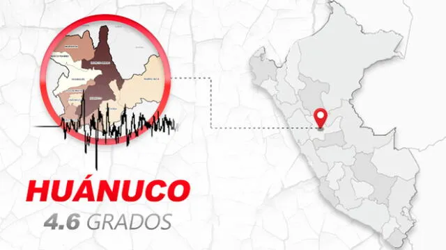 Registran sismo de 4.6 en Huánuco. Créditos: La República.