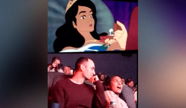 Facebook viral: joven crea película al estilo 'Disney', engaña a su novia para verla en el cine y le pide matrimonio