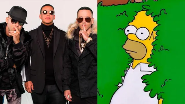 Daddy Yankee, Wisin y Yandel como personajes de Los Simpsons