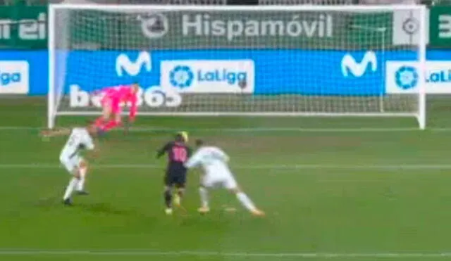 Luka Modric abrió el marcador para el Real Madrid ante el Elche. Foto: captura Flashscore