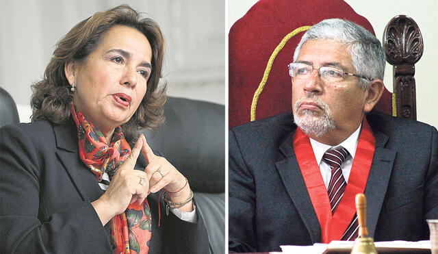 Jueces. Elvia Barrios Alvarado y Héctor Lama More. Uno de los dos será el nuevo presidente del Poder Judicial para 2021-2022. Foto: difusión