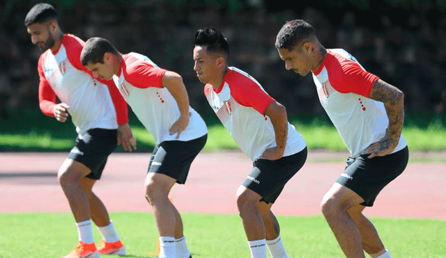 Entrenamiento de la selección peruana en la Copa América 2019.
