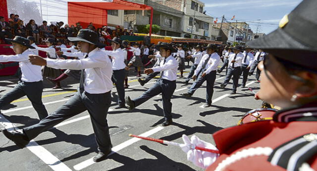 Ensayos para desfiles escolares en Arequipa no deben realizarse en horas de clase
