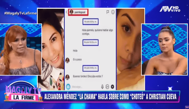Alexandra Méndez se pronuncia al enterarse que la esposa de Cueva está embarazada